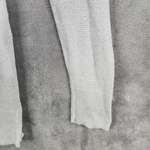 Womens Light Grey Joe Fresh Cardigan Sweater V Neck Button Down Long Sleeve M - Picture 5 of 11